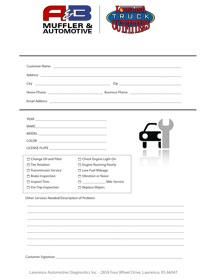 Night Drop Off Form | Louisiana Truck Outfitters